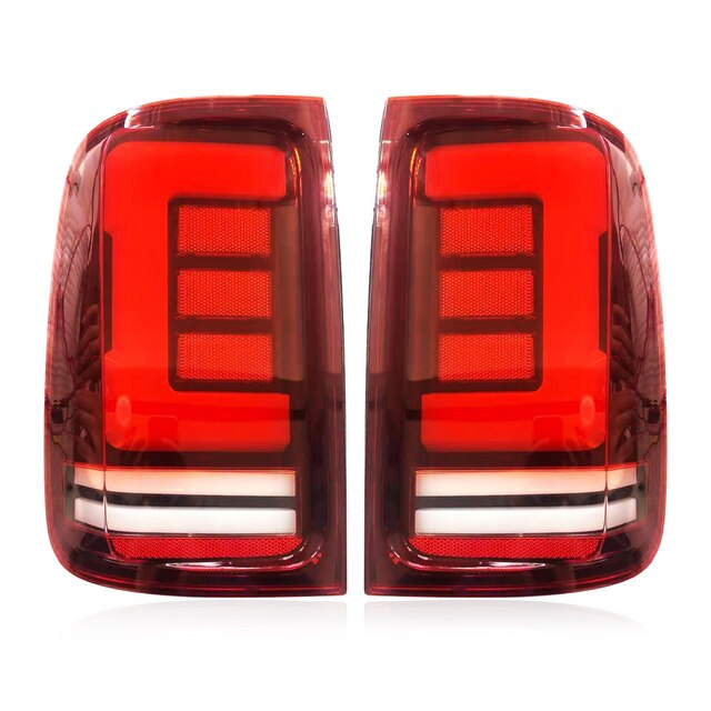 Volkswagen Amarok 10-20 Red Lens Sequential LED Tail Lights (PAIR) - Dan's Custom Car Lights