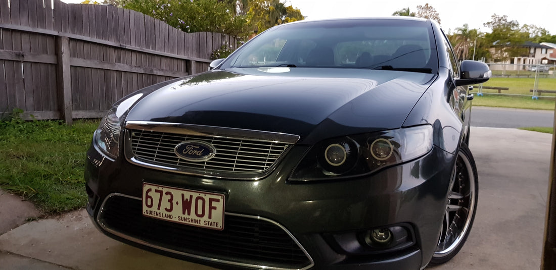 Ford FG G6 FPV XT MK1/MK2 Headlights with Projectors, Halorings & Demon eyes - Dan's Custom Car Lights
