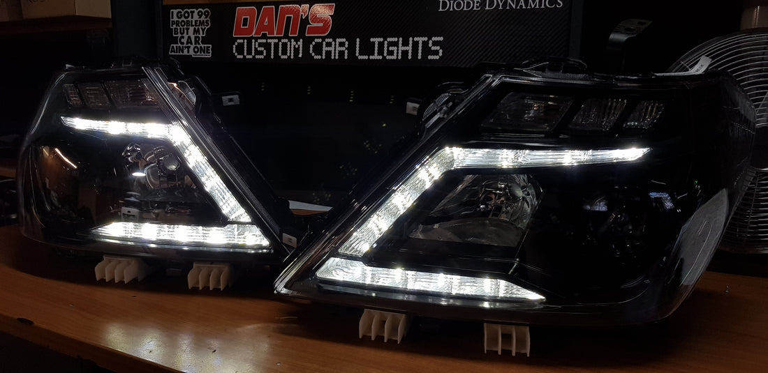 Nissan Patrol Y62 Black Nismo Headlights with Switchback Sequential DRLs - Dan's Custom Car Lights