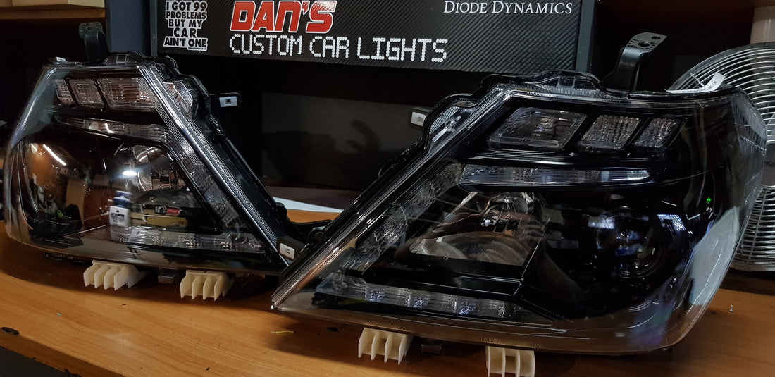 Nissan Patrol Y62 Black Nismo Headlights with Switchback Sequential DRLs - Dan's Custom Car Lights