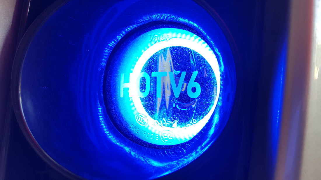 Universal 90mm Fog Lights with Multicolored LED Halo Rings - Dan's Custom Car Lights