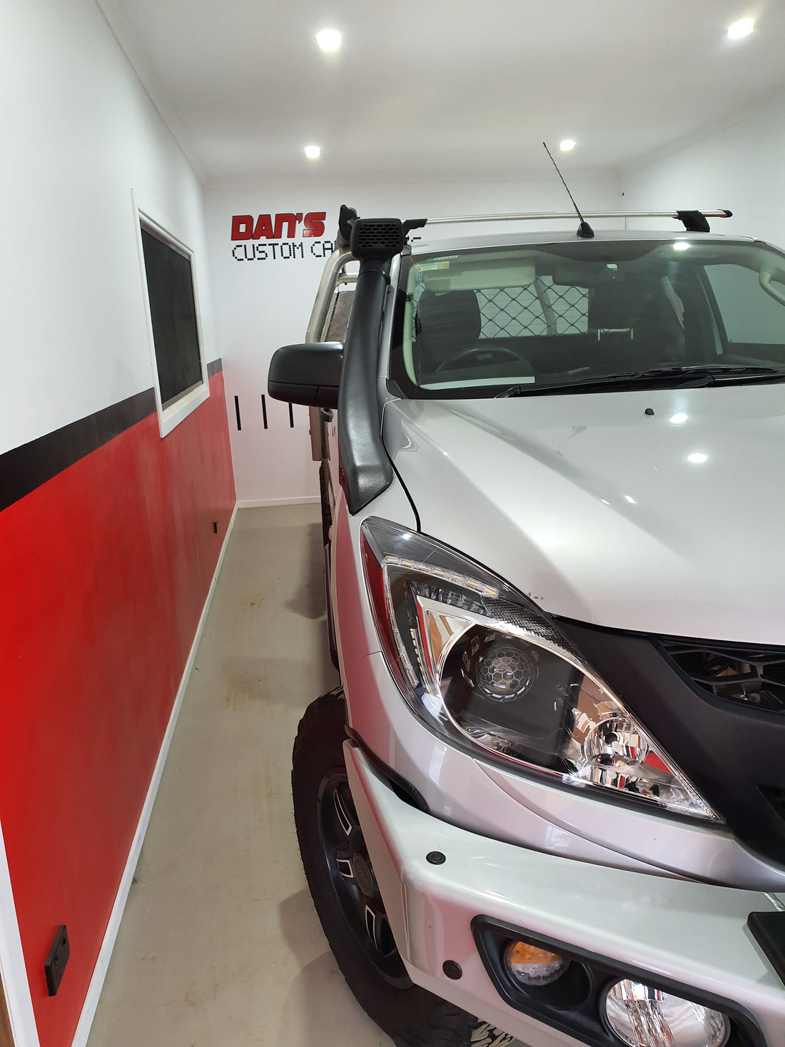 Mazda BT 50 UP 2011-2015 Headlights w/ Switchback DRL & Turbineshroud w/ White/Amber Halo Rings - Dan's Custom Car Lights