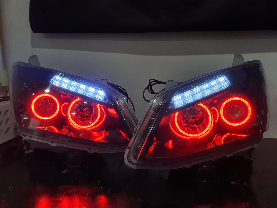 Isuzu DMAX 2012-2015 Projector Headlights with Multicolored Halo rings, Switchback sequential DRLS, and Blacking out - Dan's Custom Car Lights