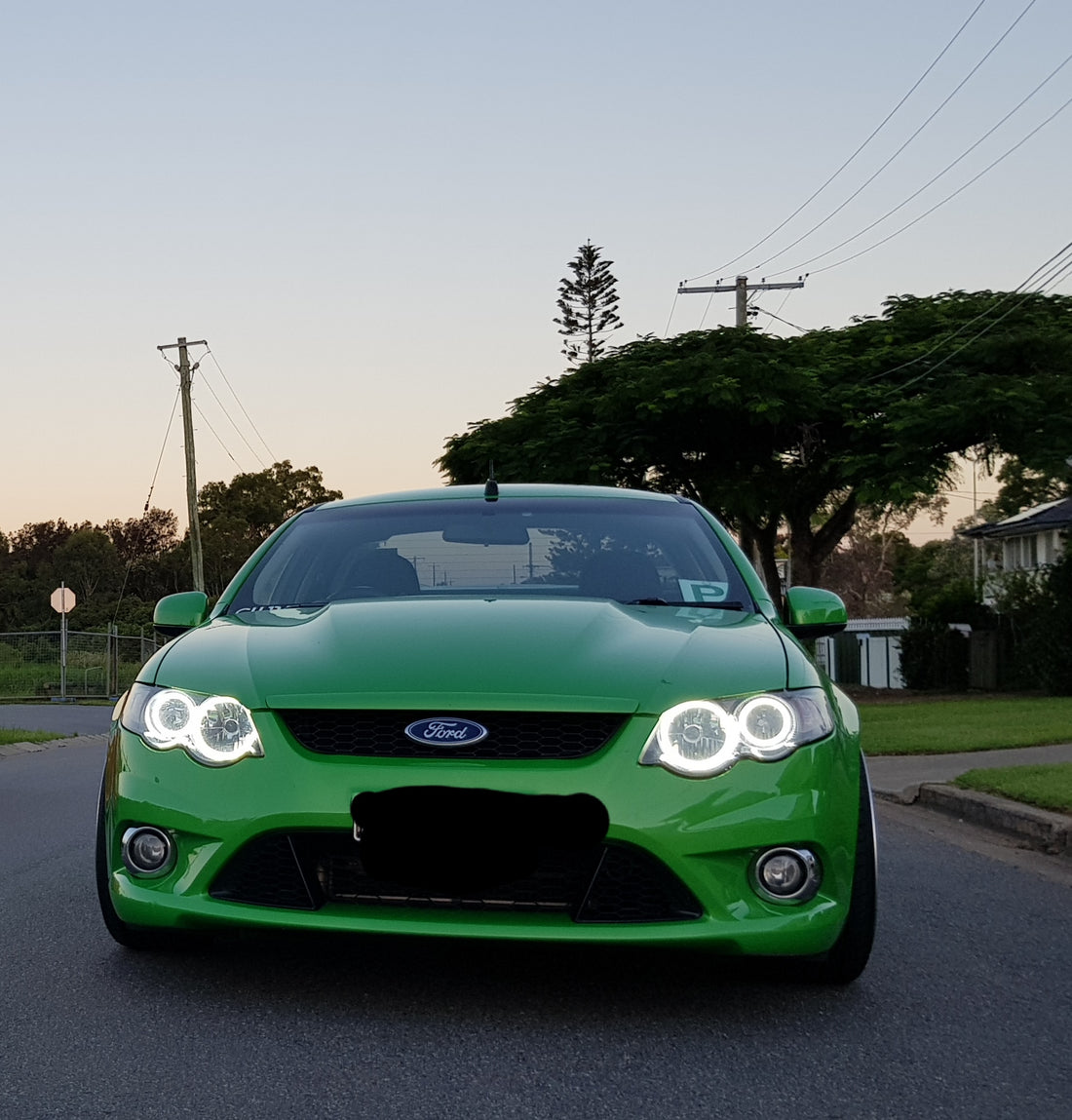 Ford Falcon FG XR6 MK1 Headlights with White/Amber Halo Rings - Dan's Custom Car Lights