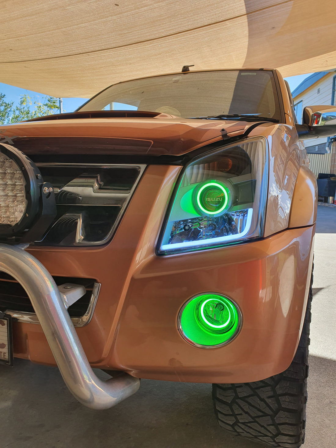 Isuzu Dmax 2008/Holden Rodeo Ra Series LT LX DX with Multicolored Halo Rings - Dan's Custom Car Lights