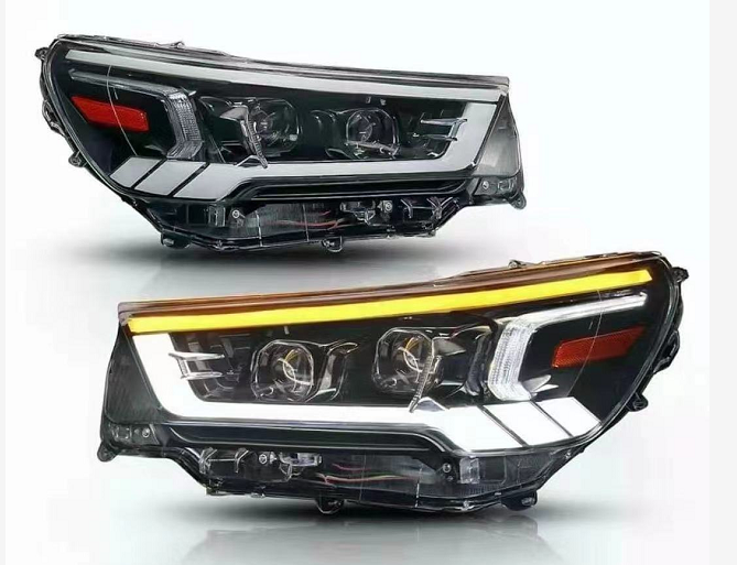 Toyota Hilux 2021-ON FULL LED  Headlights with Sequential Indicator White DRL - Dan's Custom Car Lights