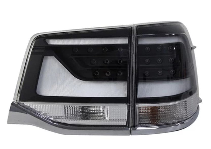 Toyota Landcruiser 200 Series Chrome Tail lights 2015-2021 Facelift - Dan's Custom Car Lights