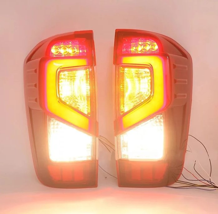 Nissan Navara NP300 D23 2015-ON DX RX ST STX  LED 3D C Tail Lights Smoked OR Red Lens Option - Dan's Custom Car Lights