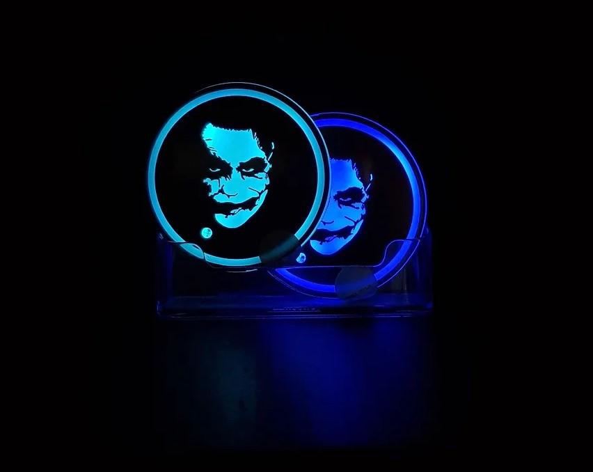 Custom Design RGB LED Cup Coasters - Dan's Custom Car Lights