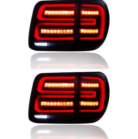 Nissan Patrol Y62 2010-2021 Smoked LED Tail Lights Start up Mode B Light - Dan's Custom Car Lights
