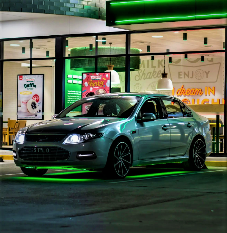 Underglow Chasing DOUBLE ROW LED Strips Lighting Kit App Controlled - Dan's Custom Car Lights