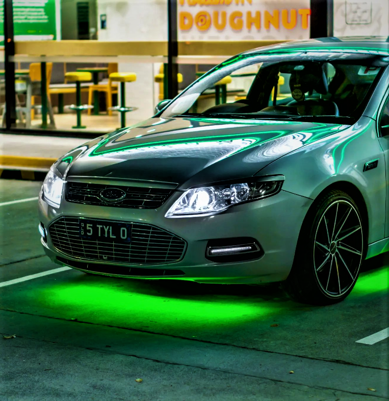 Underglow Chasing DOUBLE ROW LED Strips Lighting Kit App Controlled - Dan's Custom Car Lights