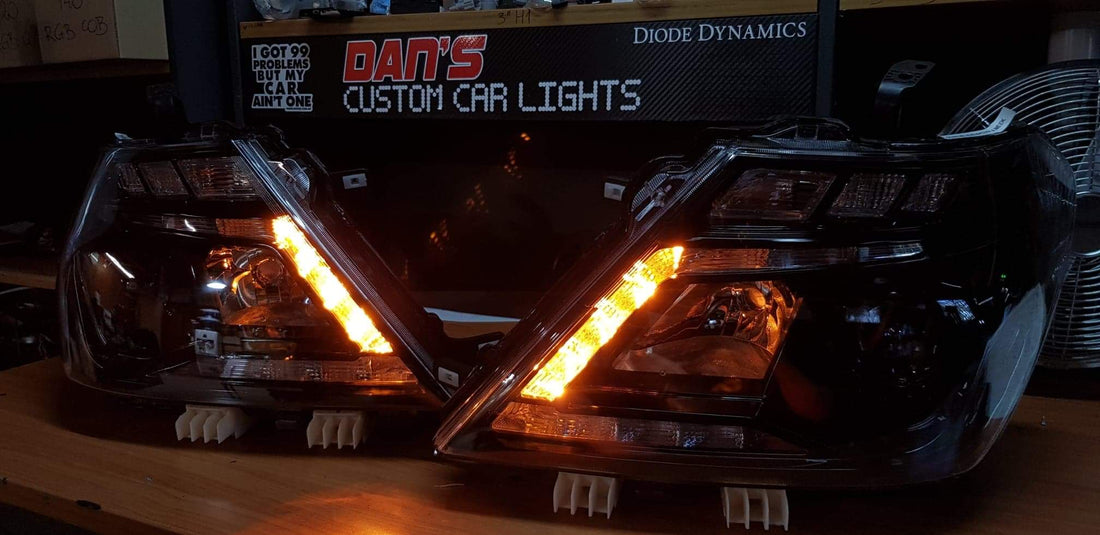 Nissan Patrol Y62 Black Nismo Headlights with Switchback Sequential DRLs - Dan's Custom Car Lights