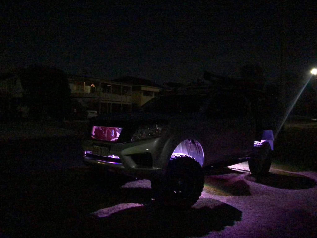 LED RGB Rock Light - comes with 4 OR 8 Pods - Dan's Custom Car Lights