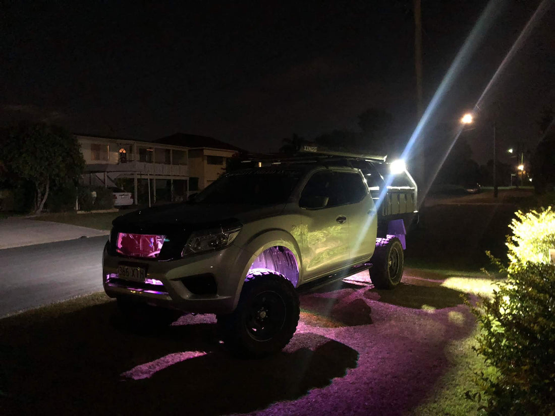 LED RGB Rock Light - comes with 4 OR 8 Pods - Dan's Custom Car Lights