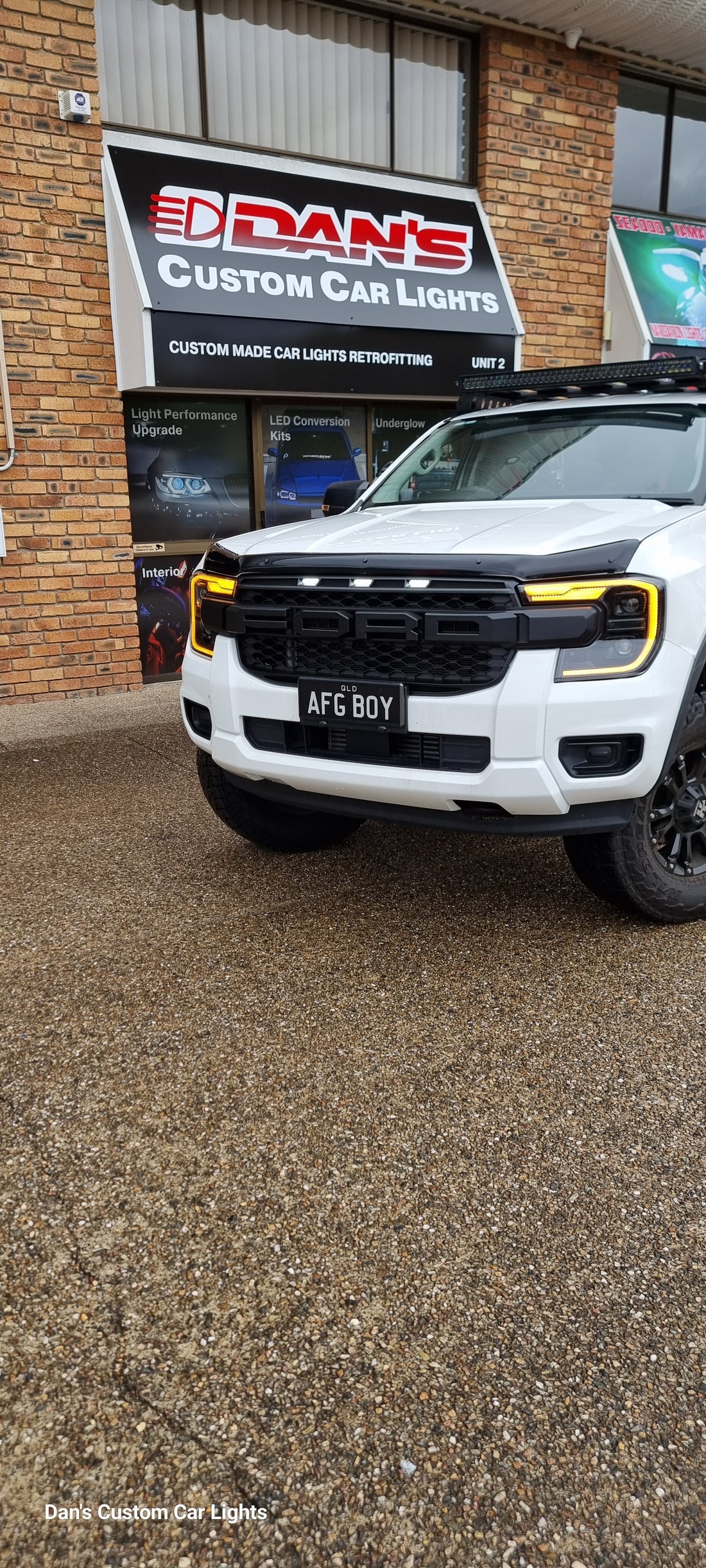 Next GEN Ford Ranger XL XLS XLT EVEREST , WILDTRUCK, RAPTOR BLACK GRILLE with LED'S