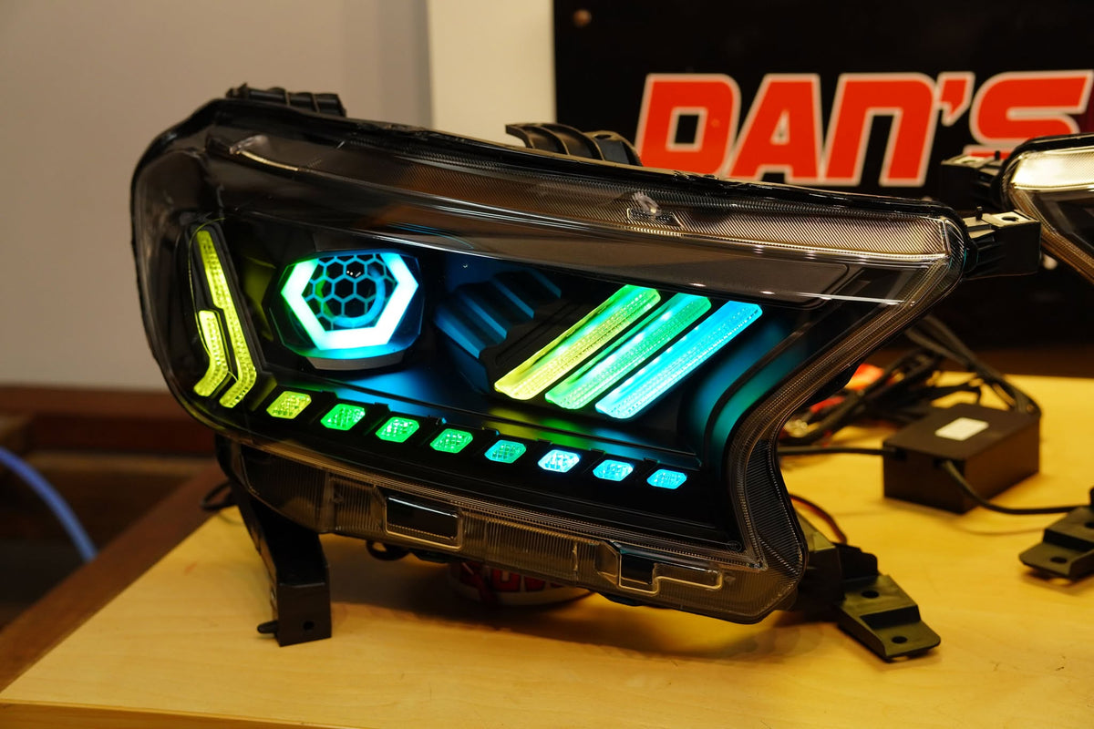 Ford Ranger PX2 PX3 MK2 MK3 2015-2021 LED Projector DRL Wildtrak Rapto