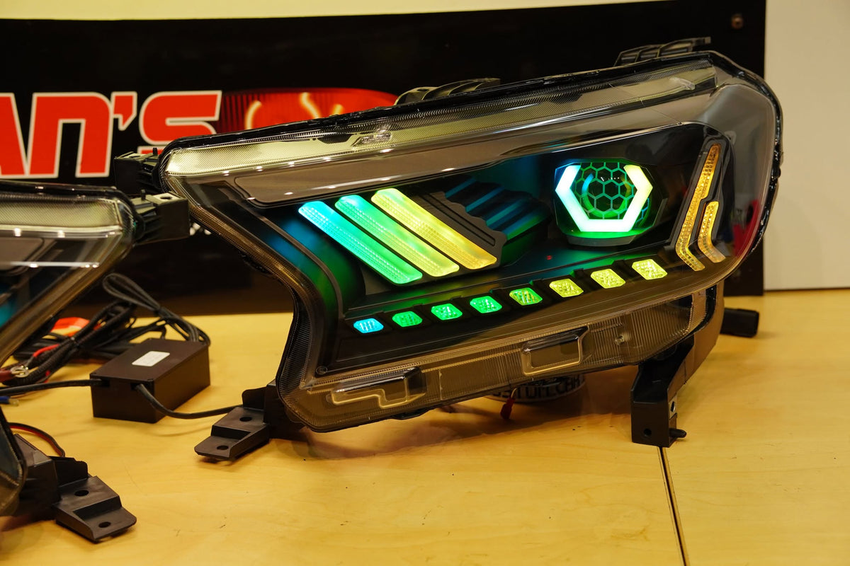 Ford Ranger PX2 PX3 MK2 MK3 2015-2021 LED Projector DRL Wildtrak Rapto