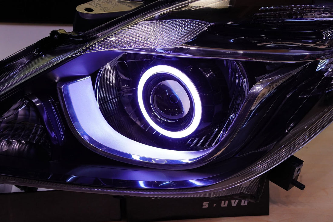 Mazda BT50 Ute 2015.07 - 2018 UR S1 Headlights with Projectors and Multicoloured Halos