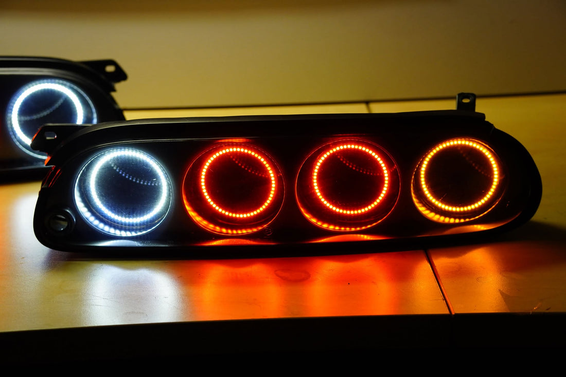 Toyota Supra 97-98 Tail lights with Halo rings