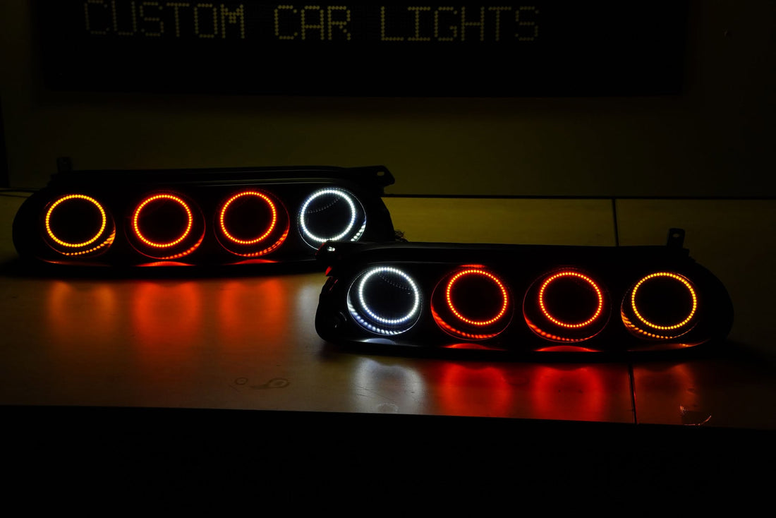 Toyota Supra 97-98 Tail lights with Halo rings