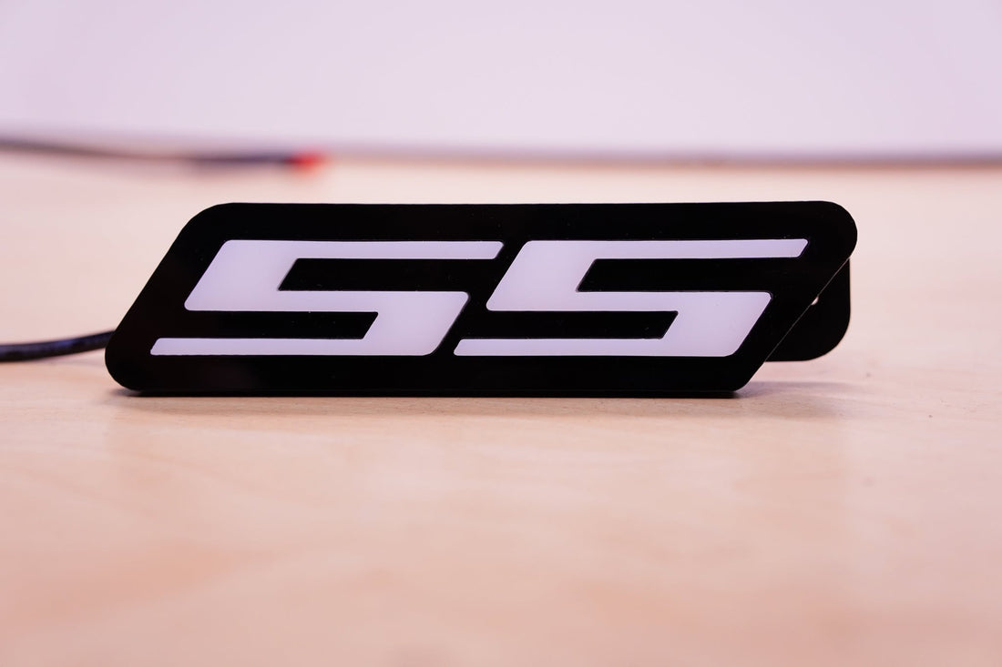 Multicolor Chasing LED SS Acrylic Badge
