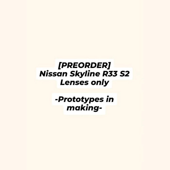 Headlight Replacement Repair Lens kit for Nissan Skyline R33 Series 2 - Dan's Custom Car Lights 