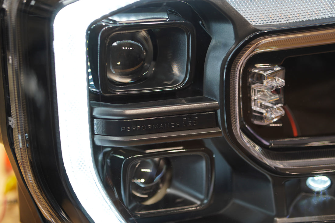 Ford Ranger Next Gen T9 XL XLS 2020 - onwards LED Sequential DRL Black Headlights Raptor Style with Start up mode - Dan's Custom Car Lights 