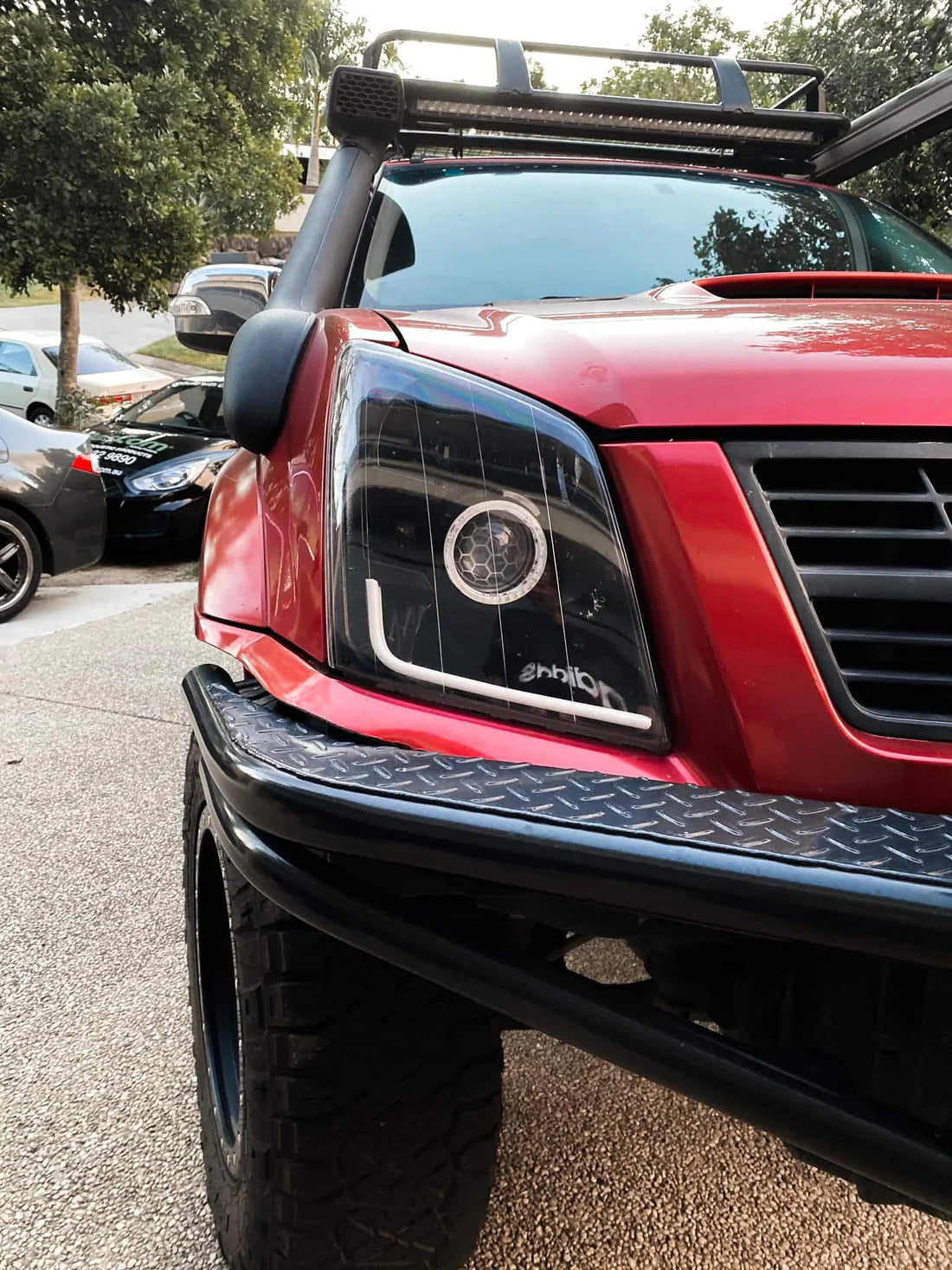 Isuzu Dmax 2008/Holden Rodeo Ra Series LT LX DX with White/Amber Halo Rings - Dan's Custom Car Lights 