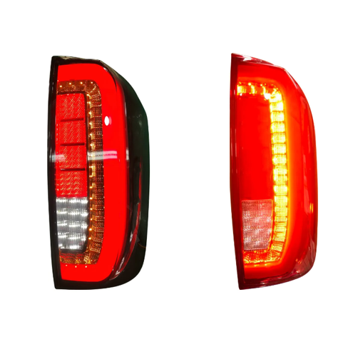 Nissan Navara NP300 D23 2015-2020 Smoked Full LED 3 Bar Tail Lights Smoked OR Red Lens Option - Dan's Custom Car Lights 