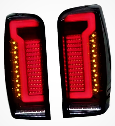 Mitsubishi Triton MR 2018-onwards Sequential LED Tail Lights Smoked Lens - Dan's Custom Car Lights 