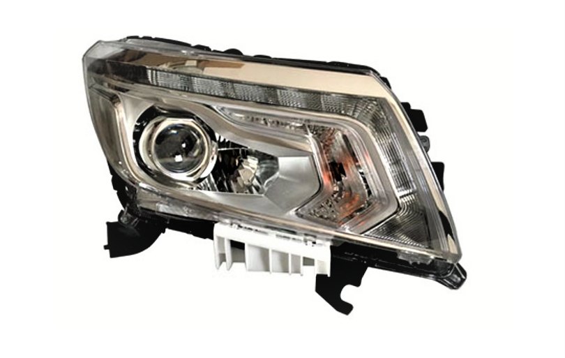 Nissan Navara NP300 D23 ST ST-X 2015-2021 LED Projector Chrome Headlights LHS + RHS - Dan's Custom Car Lights 