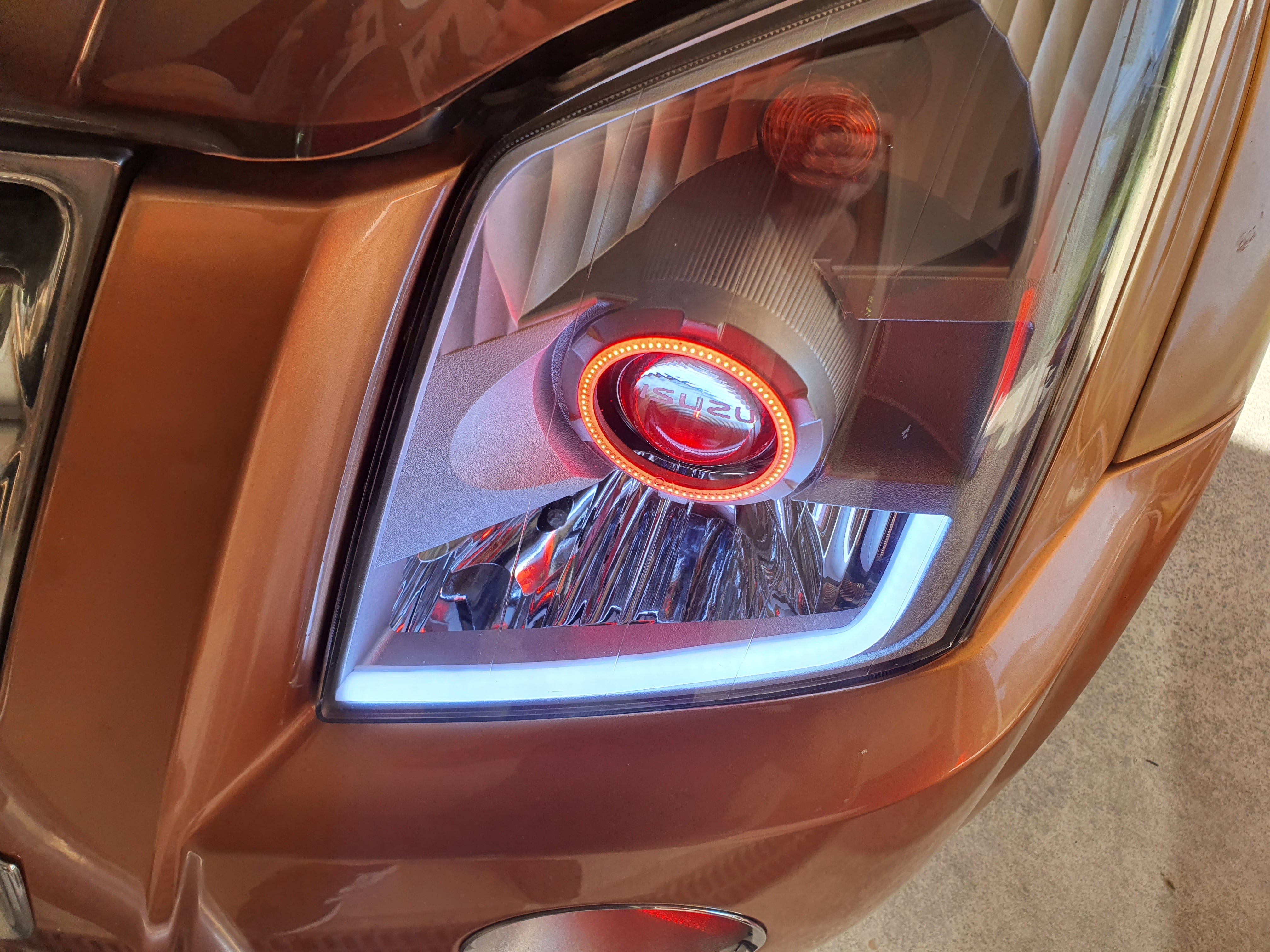 Isuzu Dmax 2008 Holden Rodeo Ra Series LT LX DX with Multicolored Halo Rings Dan s Custom Car Lights
