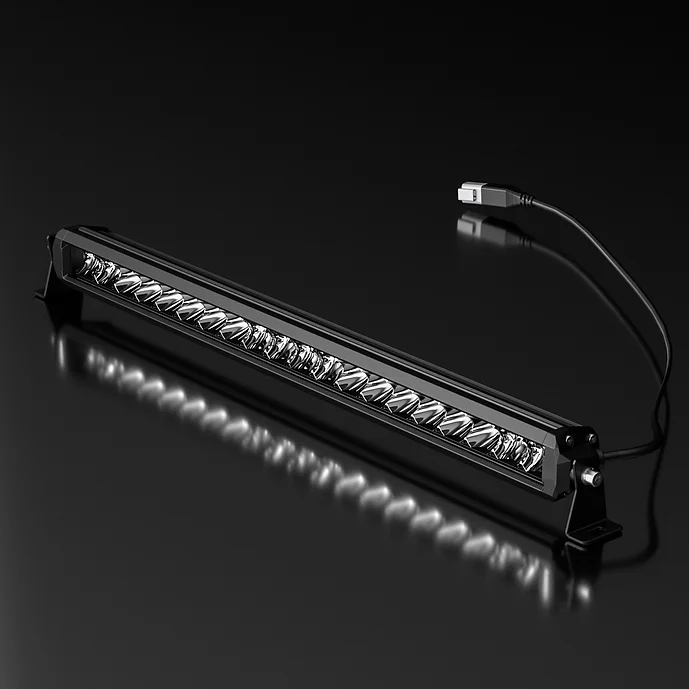 Slim 22" Osram LED Screwless Single Row Light Bar - Dan's Custom Car Lights 