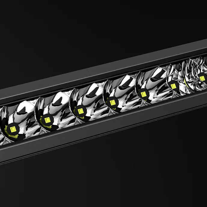 Slim 22" Osram LED Screwless Single Row Light Bar - Dan's Custom Car Lights 