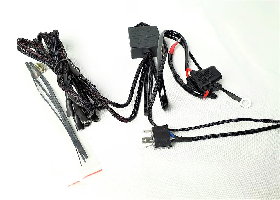 Ford Falcon FG H4 Headlights Conversion Harness/Wiring Loom with Dual Connectors - Dan's Custom Car Lights 