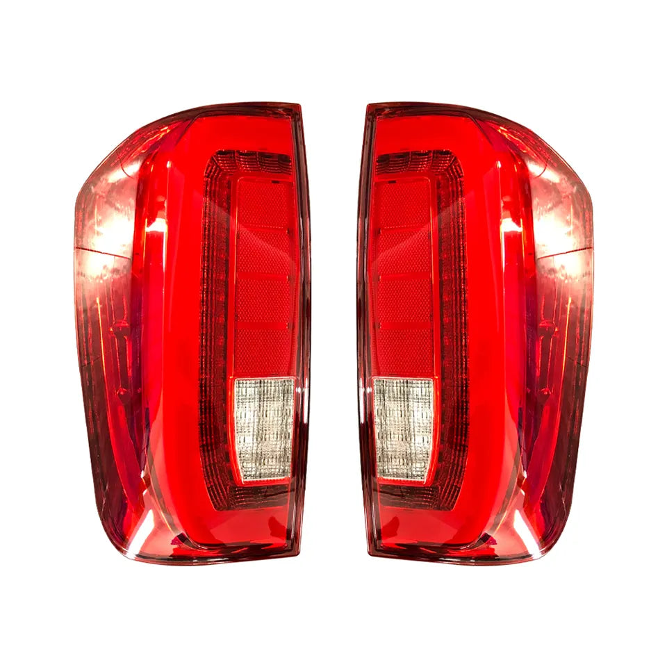 Nissan Navara NP300 D23 2015-2020 Smoked Full LED 3 Bar Tail Lights Smoked OR Red Lens Option - Dan's Custom Car Lights 