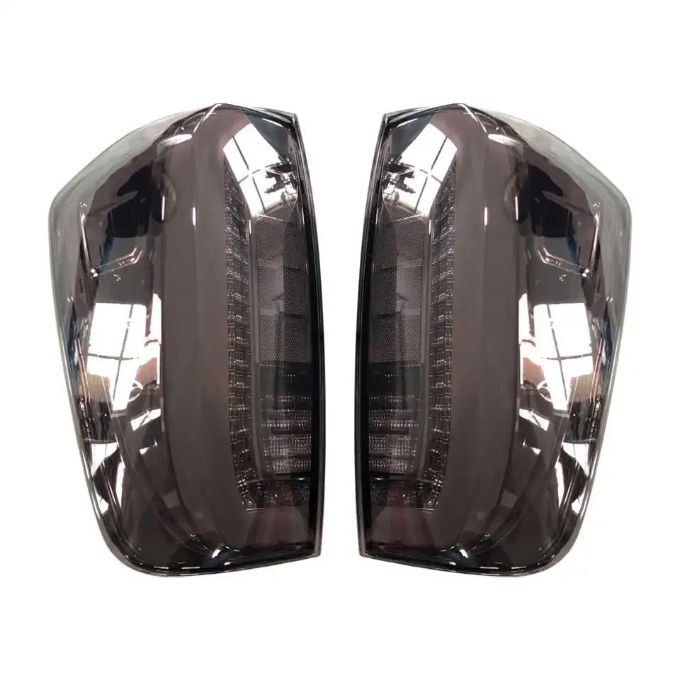 Nissan Navara NP300 D23 2015-2020 Smoked Full LED 3 Bar Tail Lights Smoked OR Red Lens Option - Dan's Custom Car Lights 
