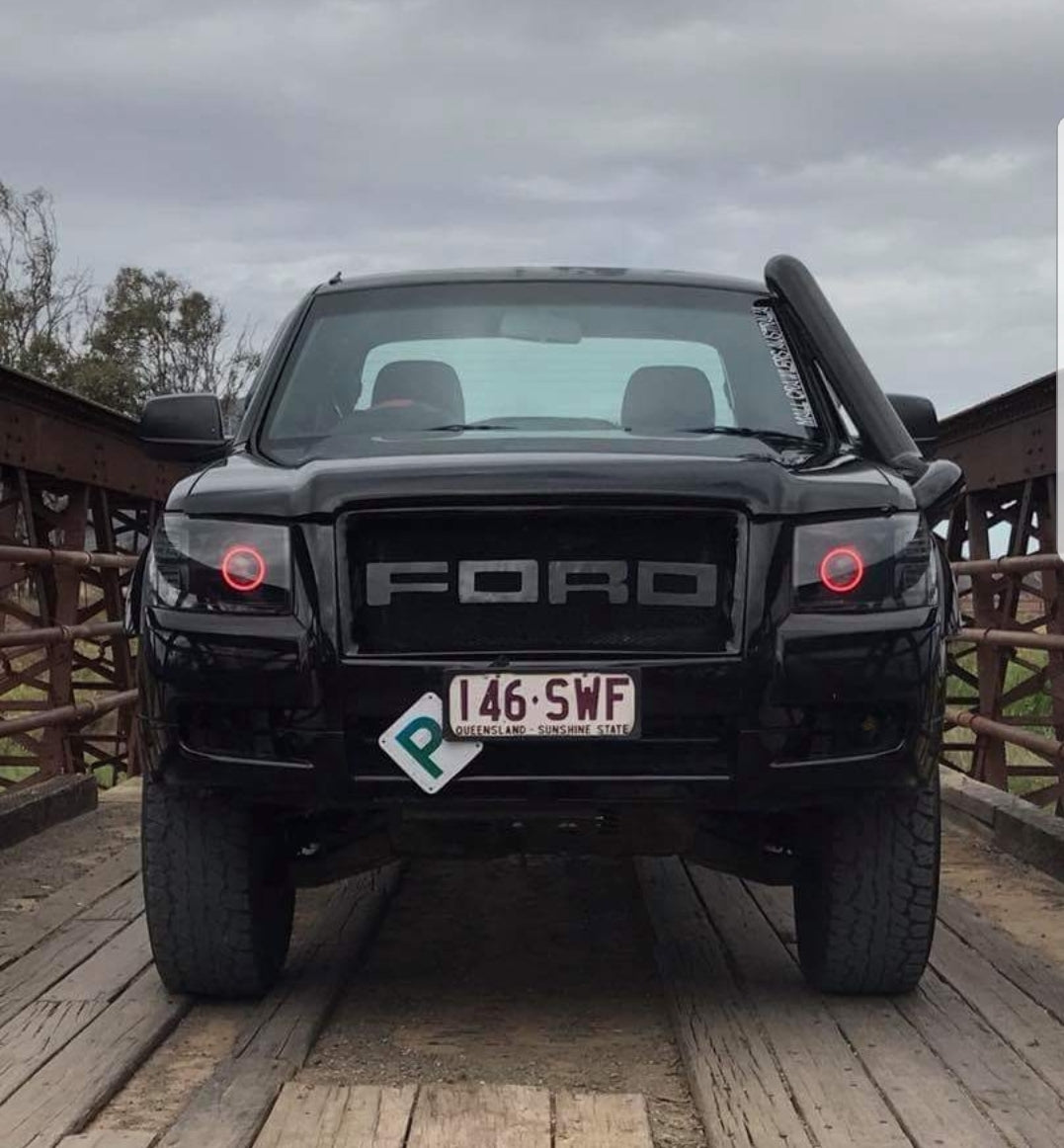 Ford RANGER PJ with Projectors and Multicoloured Halo rings - Dan's Custom Car Lights 