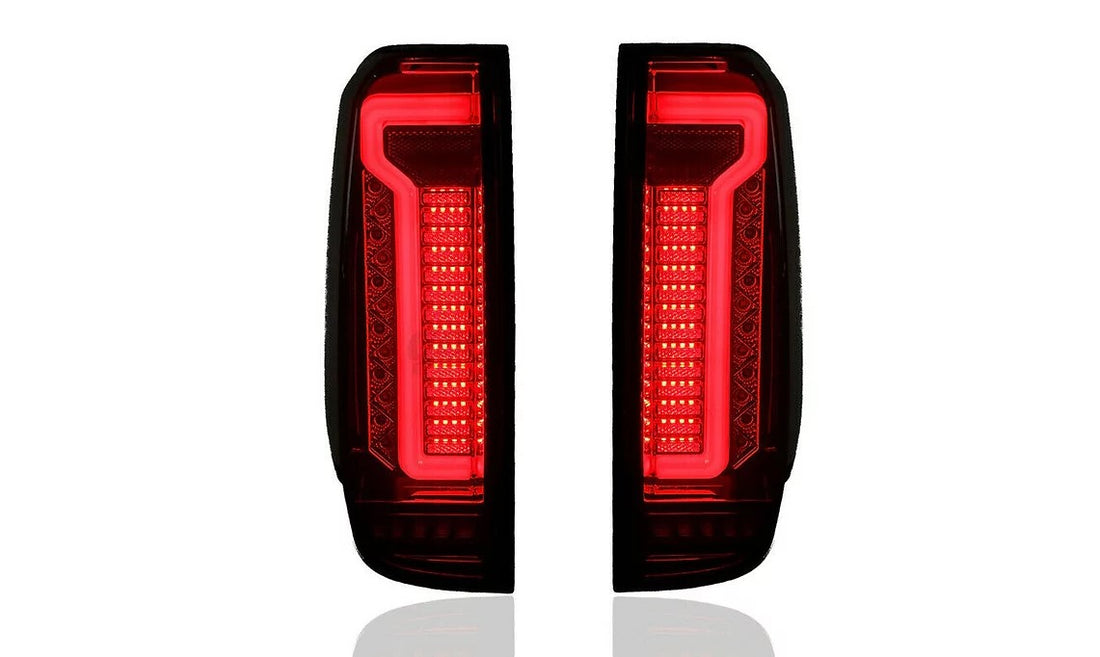 Nissan Navara D40 2005-2014 Smoked Black LED Tail Lights - Dan's Custom Car Lights 