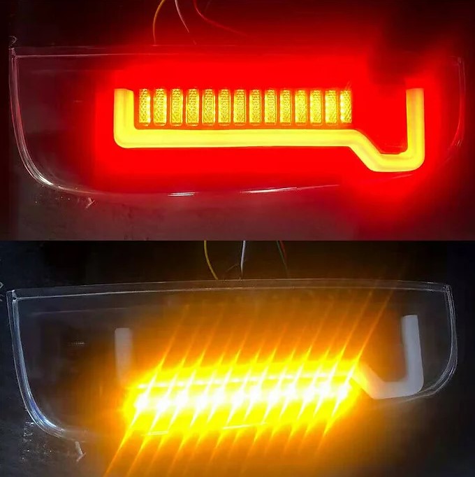 Nissan Navara D40 2005-2014 Smoked Black LED Tail Lights - Dan's Custom Car Lights 