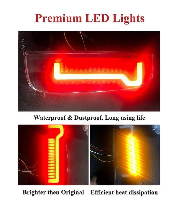 Nissan Navara D40 2005-2014 Smoked Black LED Tail Lights - Dan's Custom Car Lights 