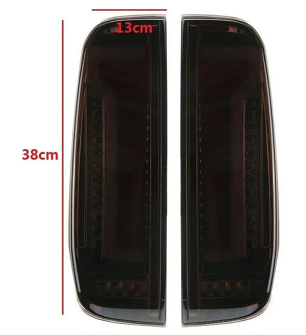 Nissan Navara D40 2005-2014 Smoked Black LED Tail Lights - Dan's Custom Car Lights 