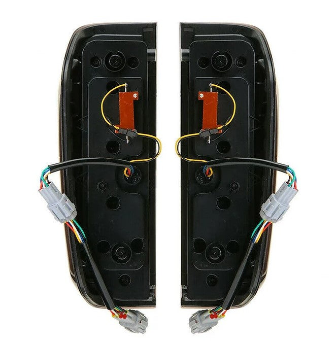 Nissan Navara D40 2005-2014 Smoked Black LED Tail Lights - Dan's Custom Car Lights 