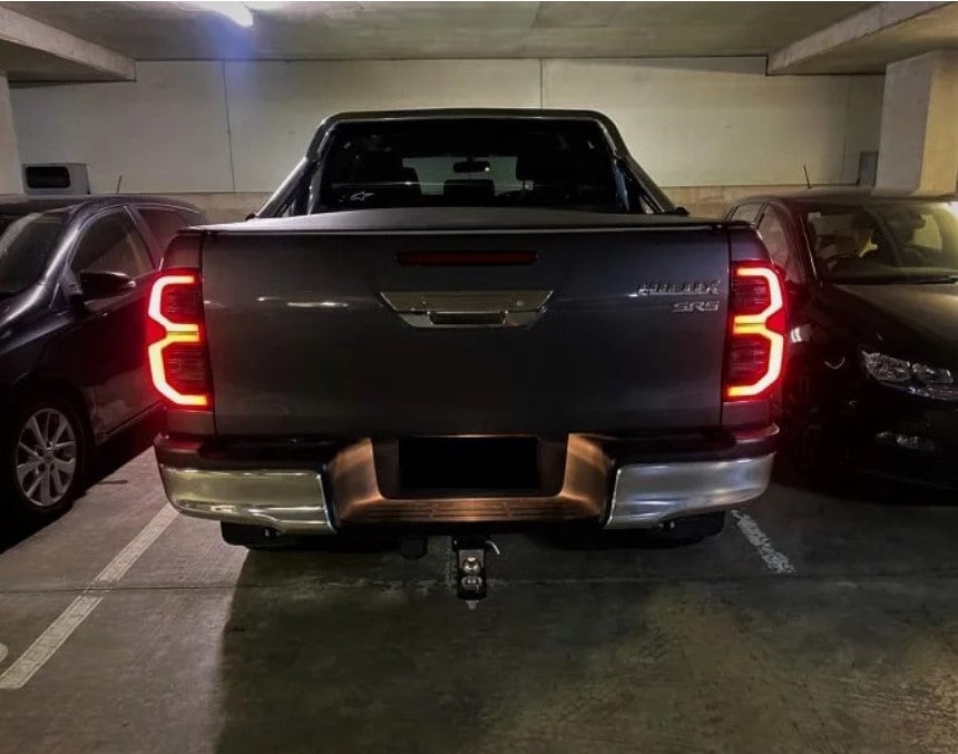 Toyota Hilux N80 SR5 GUN 2015-21 LED Tail Lights Red OR Smoked - Dan's Custom Car Lights 