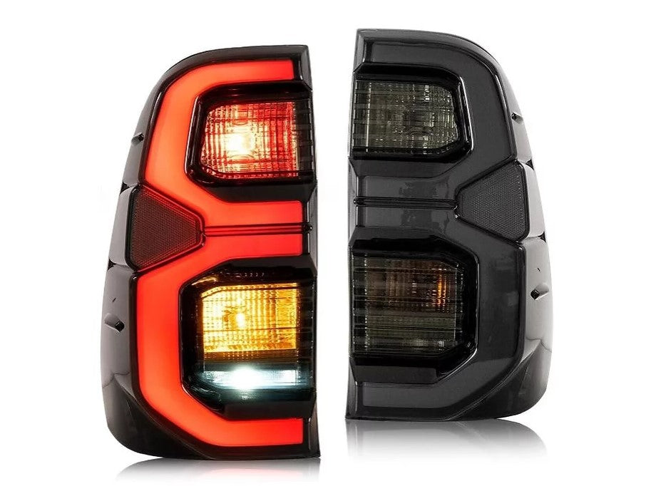 Toyota Hilux N80 SR5 GUN 2015-21 LED Tail Lights Red OR Smoked - Dan's Custom Car Lights 