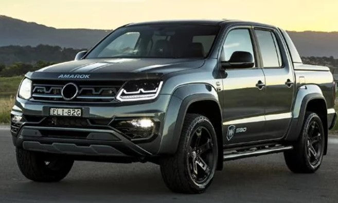 Volkswagen Amarok 2011-2016 Hi/Lo LED Projector Sequential DRL Black Headlights - Dan's Custom Car Lights 