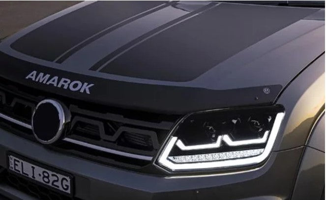Volkswagen Amarok 2011-2016 Hi/Lo LED Projector Sequential DRL Black Headlights - Dan's Custom Car Lights 