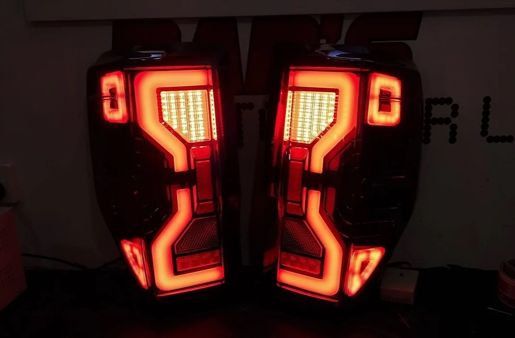 Ford Ranger Smoked LED Sequential Tail Lights Wildtrak Style PX Series 2012-2021 - Dan's Custom Car Lights 