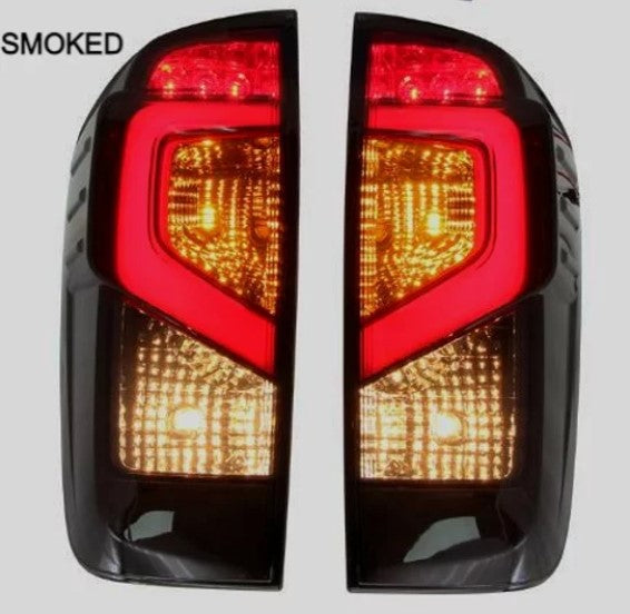Nissan Navara NP300 D23 2015-ON DX RX ST STX  LED 3D C Tail Lights Smoked OR Red Lens Option - Dan's Custom Car Lights 